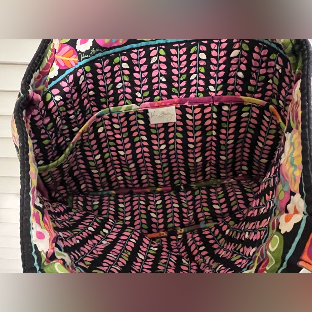 Vera Bradley Va Va Bloom Retired Floral Multicolor Quilted Tote Bag - Picture 2 of 4
